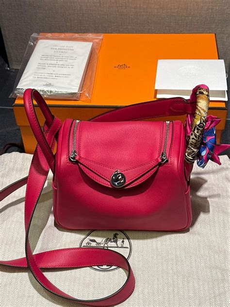 hermes mini lindy framboise|hermes mini lindy bag.